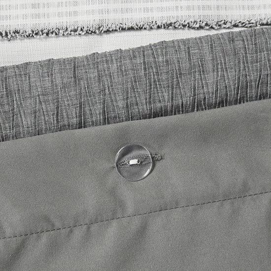 Madison Park Alan 3-Piece Clipped Jacquard Duvet Cover Set With Shams - Image 5