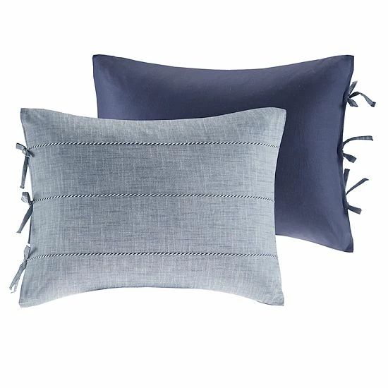 Madison Park Norris 3-piece Cotton Yarn Dye Duvet Cover Set - Image 3