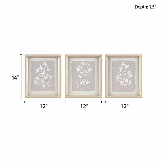 Madison Park Fair Florets Printed Framed Graphic 3-Piece Set - Image 5