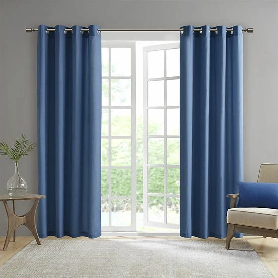 Madison Park Mission 3M Scotchgard Outdoor Window Curtain Gray