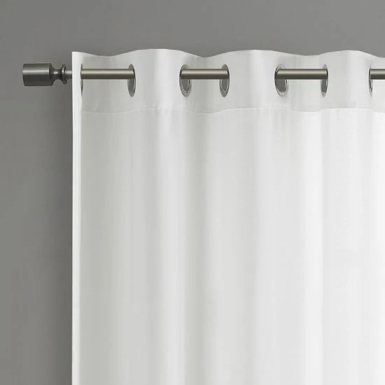 Madison Park Mission 3M Scotchgard Outdoor Window Curtain Gray - Image 3