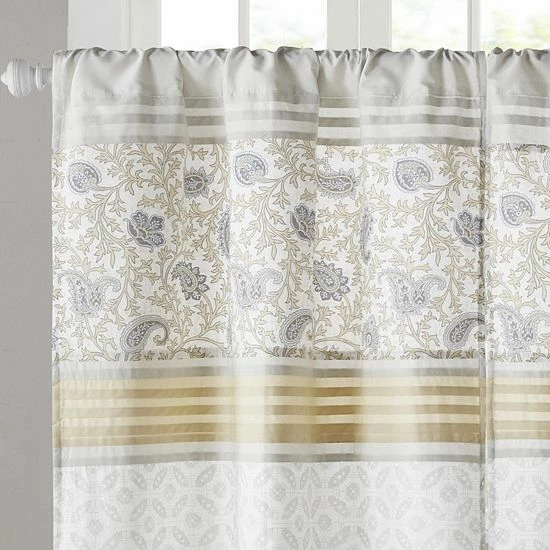 Madison Park 2-pack Vanessa Light Filtering Kitchen Tier Set Blue - Image 2