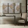 Madison Park World Map Canvas Wall Art 3-piece Set