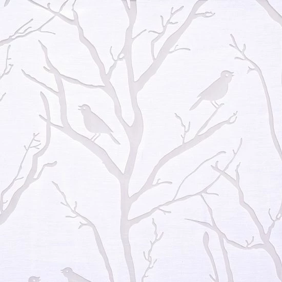 Madison Park 1-Panel Vina Sheer Bird Window Curtain White - Image 3