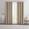 Madison Park 1-panel Quinn Yarn Dyed Textured Light Filtering Window Curtain Gray