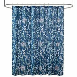 Madison Park Becca Seersucker Floral Shower Curtain