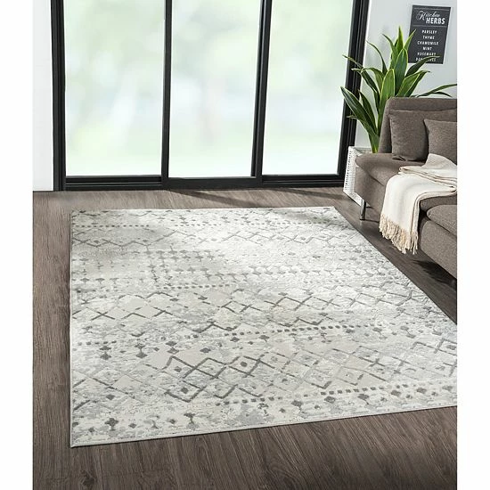 Madison Park Reese Moroccan Global Woven Area Rug Charcoal - Image 5