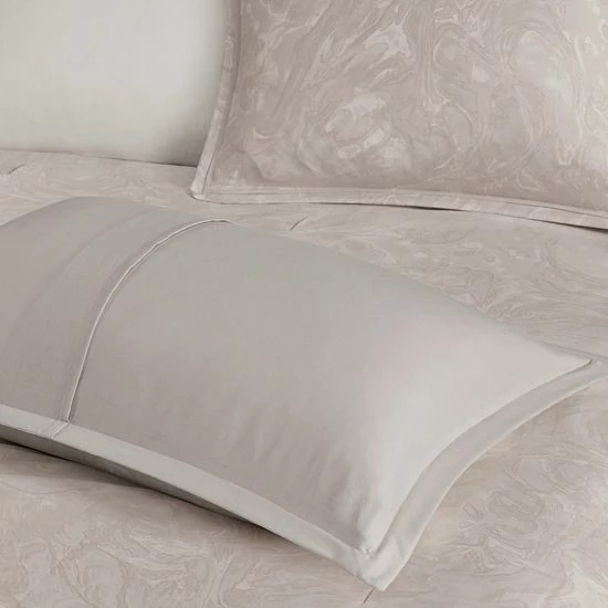 Madison Park Nowell 7-piece Cotton Sateen Comforter Set Gray - Image 3