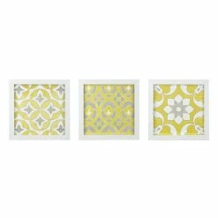 Madison Park Ornos Tile Paper Framed Wall Art 3-piece Set Navy