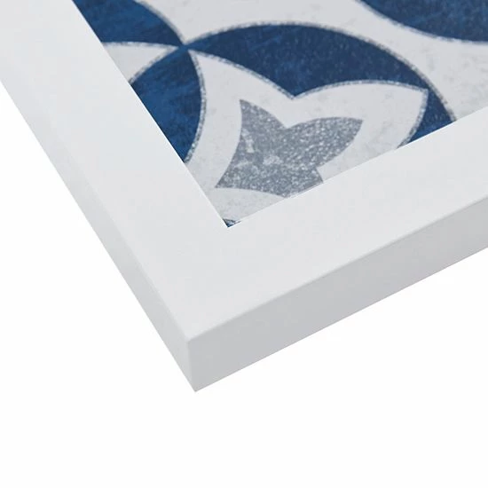 Madison Park Ornos Tile Paper Framed Wall Art 3-piece Set Navy - Image 4