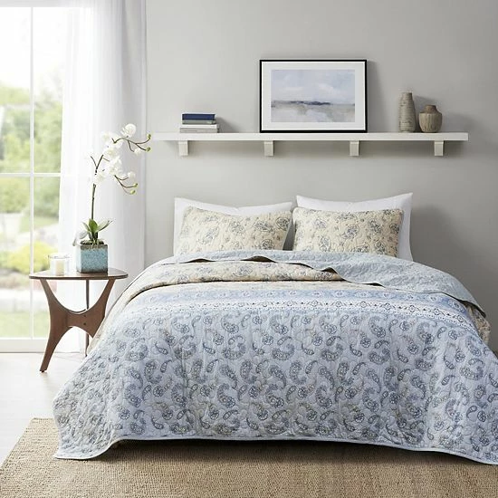 Madison Park Rosie Reversible Cotton Coverlet Set With Shams