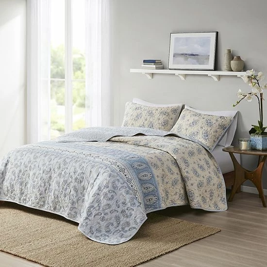 Madison Park Rosie Reversible Cotton Coverlet Set With Shams - Image 3