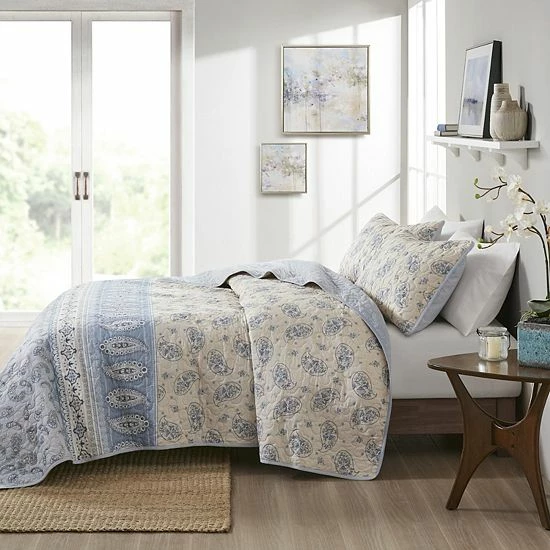 Madison Park Rosie Reversible Cotton Coverlet Set With Shams - Image 4