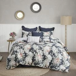 Madison Park Kalina Cotton Printed Reversible Comforter Set