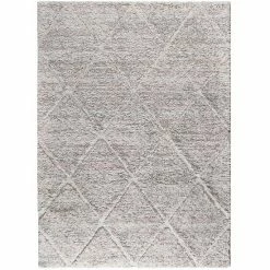 Madison Park Sophia Talas Trellis Woven Plush Area Rug Gray Cream