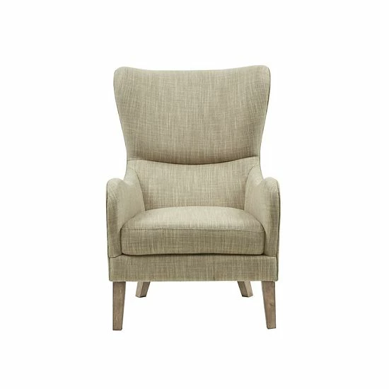 Madison Park Leda Swoop Wing Arm Chair Gray - Image 3