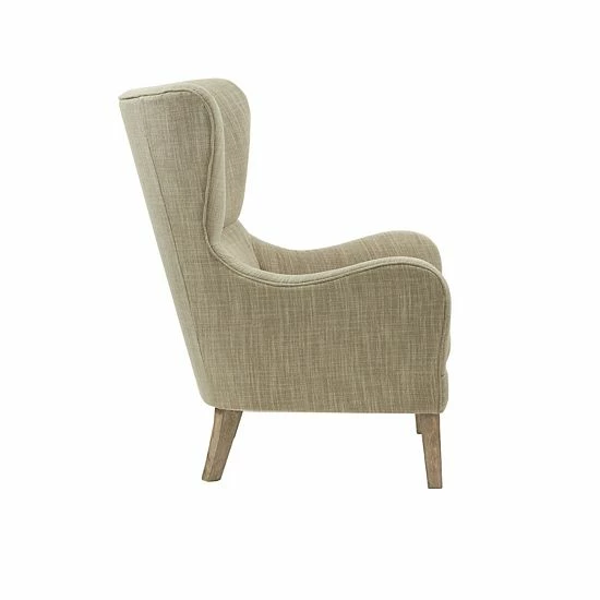 Madison Park Leda Swoop Wing Arm Chair Gray - Image 4