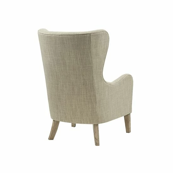 Madison Park Leda Swoop Wing Arm Chair Gray - Image 5
