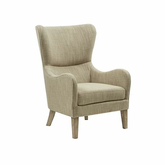 Madison Park Leda Swoop Wing Arm Chair Gray - Image 11