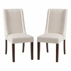 Madison Park Wing Back Dining Chair 2-piece Set Taupe