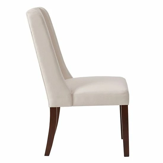 Madison Park Wing Back Dining Chair 2-piece Set Taupe - Image 2