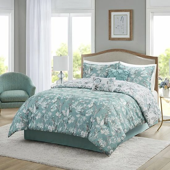 Madison Park Jeanie 6-Piece Comforter Set With Coordinating Pillows - Image 8