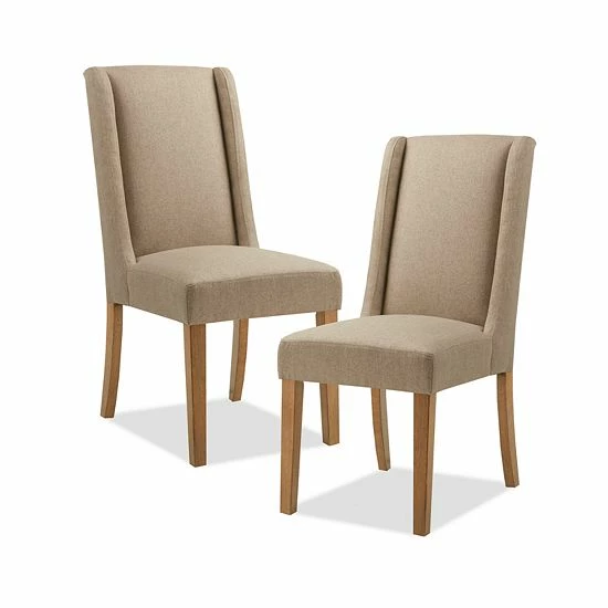 Madison Park Wing Back Dining Chair 2-piece Set Taupe - Image 7
