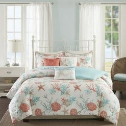 Madison Park Pacific Grove 6-piece Duvet Cover Set Aqua