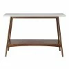Madison Park Avalon Mid-Century Modern Console Table White Natural