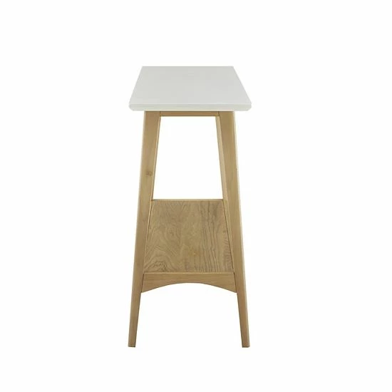 Madison Park Avalon Mid-Century Modern Console Table White Natural - Image 3
