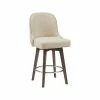 Madison Park Heyes 25.5" Counter Stool With 360 Degree Swivel Seat Natural