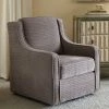 Madison Park Lois Swivel Arm Chair Dusty Aqua