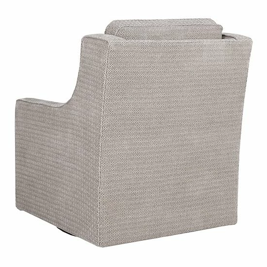 Madison Park Lois Swivel Arm Chair Dusty Aqua - Image 2