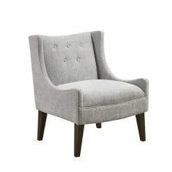 Madison Park Leigh Upholstered Accent Arm Chair Cream