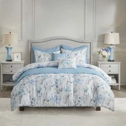 Madison Park Zayden Printed Seersucker Comforter And Coverlet Set
