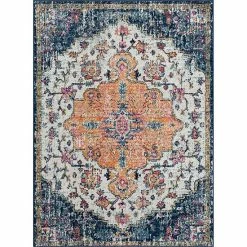 Madison Park Kenneth Boho Medallion Woven Area Rug