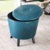 Madison Park Adam Storage Ottoman Peacock