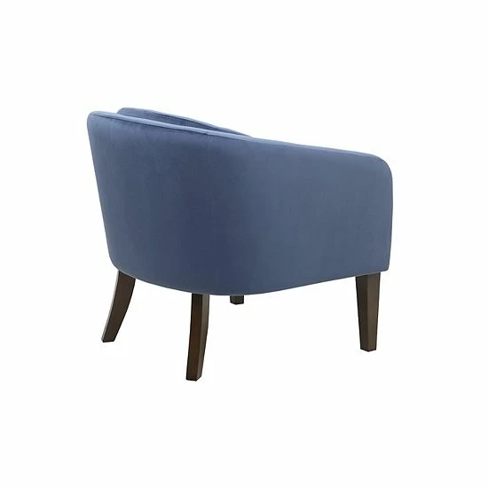 Madison Park Cora Velvet Button Tufted Upholstered Mid-Century Accent Chair - Image 5