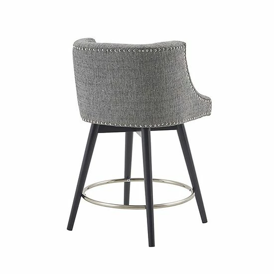Madison Park Quarry Swivel Counter Stool Gray - Image 5