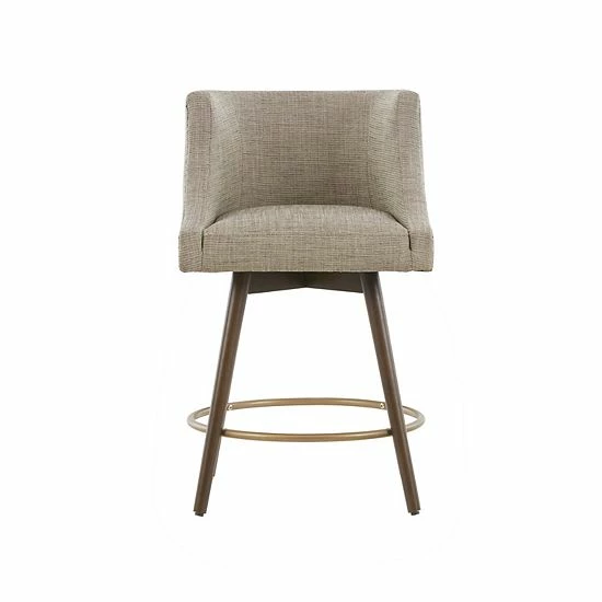 Madison Park Quarry Swivel Counter Stool Gray - Image 9