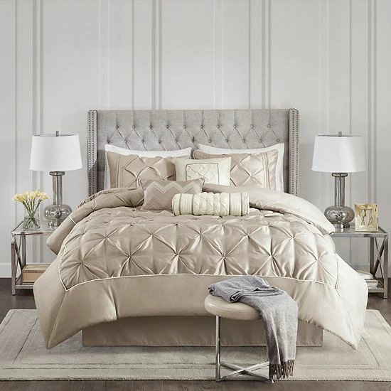 Madison Park Vivian Tufted 7-pc. Comforter Set Gray - Image 12