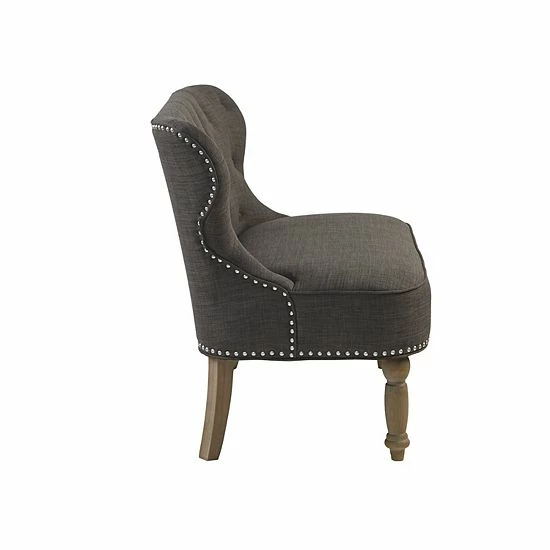 Madison Park Berkley Settee Loveseat Charcoal - Image 3