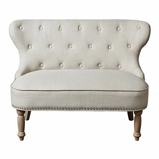 Madison Park Berkley Settee Loveseat Charcoal - Image 6