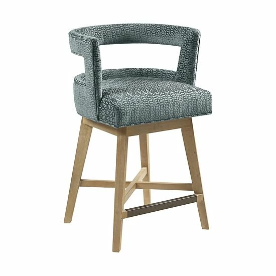 Madison Park Crimson Swivel Counter Stool Cream - Image 11