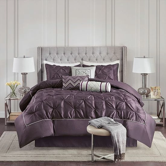 Madison Park Vivian Tufted 7-pc. Comforter Set Gray - Image 17