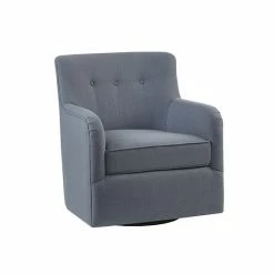 Madison Park Jayne Swivel Arm Chair Spice