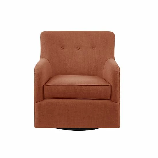 Madison Park Jayne Swivel Arm Chair Spice - Image 2