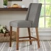 Madison Park Victor Wing Back Counter Stool Blue