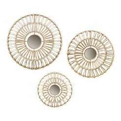 Madison Park Ella Wrapped Mirror Wall Decor 3-piece Set