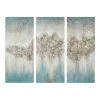 Madison Park Blue Luminous Canvas Wall Decor 3-piece Set